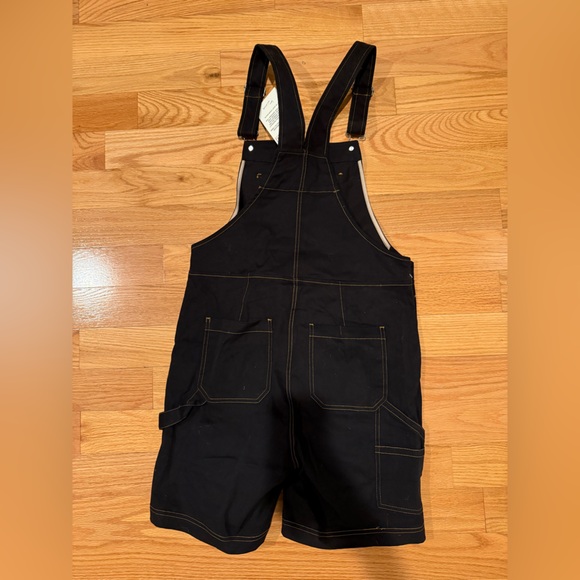 WILDFANG The Essential Shortall overalls black denim NWT - Picture 2 of 3